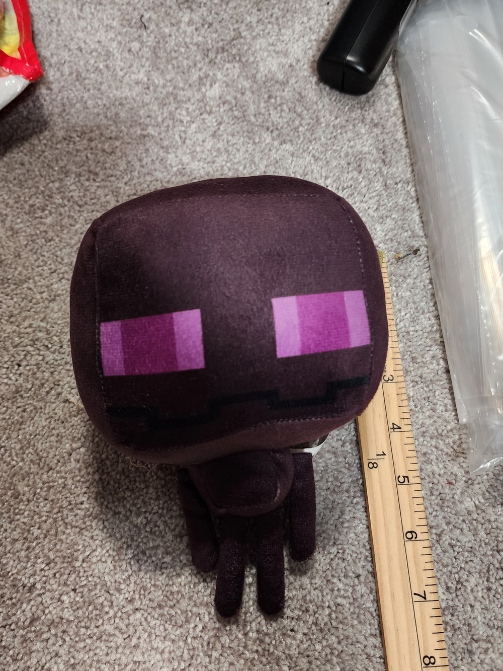 Purple Enderman Plush Toy - Soft Gaming Character Stuffed Animal